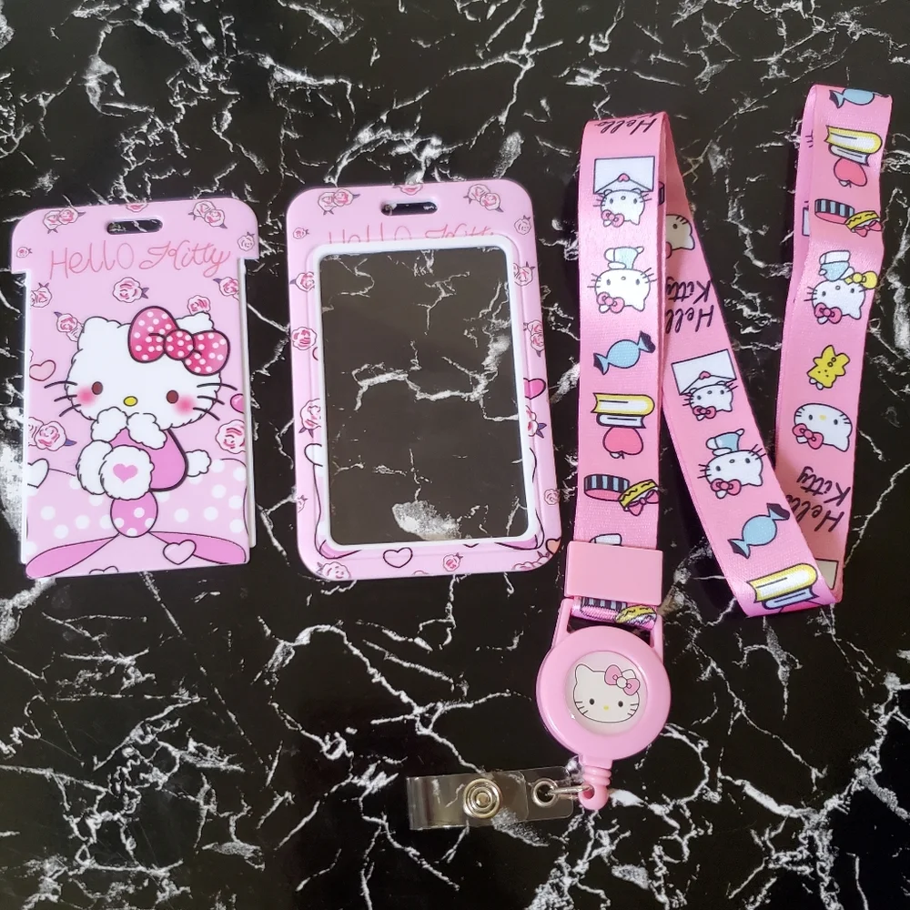 Hello Kitty ID/Credit Card Holder With Lanyard